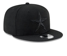 Load image into Gallery viewer, Dallas Cowboys New Era NFL 9FIFTY 950 Snapback Cap Hat Black Crown/Visor Black Logo