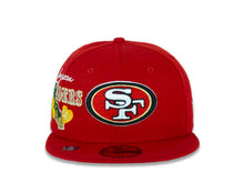 Load image into Gallery viewer, San Francisco 49ers New Era NFL 59FIFTY 5950 Fitted Cap Hat Red Crown/Visor Team Color Logo City Cluster