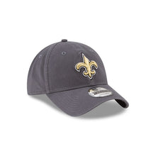 Load image into Gallery viewer, New Orleans Saints New Era NFL 9TWENTY 920 Core Classic Adjustable Cap Hat Gray Crown/Visor Team Color Logo