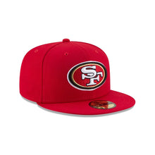 Load image into Gallery viewer, San Francisco 49ers New Era NFL 59FIFTY 5950 Fitted Cap Hat Red Crown/Visor Team Color Logo