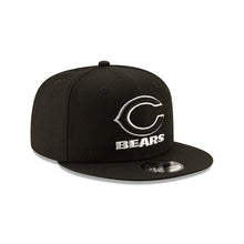 Load image into Gallery viewer, Chicago Bears New Era NFL 9FIFTY 950 Snapback Cap Hat Black Crown/Visor Black/White Logo