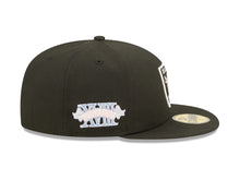 Load image into Gallery viewer, Las Vegas Raiders New Era 59FIFTY 5950 Fitted Cap Hat Black Crown/Visor Team Color Logo 2018 Superbowl Side Patch Pink UV (Pop Sweat)