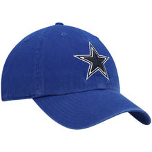 Load image into Gallery viewer, Dallas Cowboys '47 Brand NFL Clean Up Adjustable Cap Hat Royal Blue Crown/Visor Team Color Logo