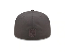 Load image into Gallery viewer, Dallas Cowboys New Era NFL 59FIFTY 5950 Fitted Cap Hat Dark Gray Crown/Visor Dark Gray Logo (Color Pack)