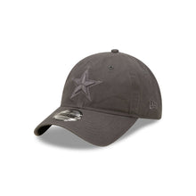 Load image into Gallery viewer, Dallas Cowboys New Era 9TWENTY 920 Adjustable Cap Hat Dark Gray Crown/Visor Dark Gray Logo Dark Gray UV