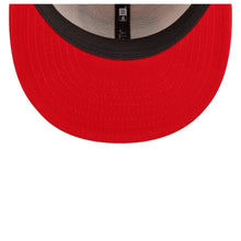 Load image into Gallery viewer, Tampa Bay Buccaneers New Era NFL 9FIFTY 950 Snapback Cap Hat Red/White Crown Red Visor Team Color Logo Red UV (2022 Sideline Ink)