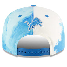 Load image into Gallery viewer, Detroit Lions New Era NFL 9FIFTY 950 Snapback Cap Hat Royal Blue/White Crown Royal Blue Visor Team Color Logo (2022 Sideline Ink)