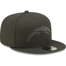 Load image into Gallery viewer, Los Angeles Chargers New Era NFL 9FIFTY 950 Snapback Cap Hat Dark Gray Crown/Visor Dark Gray Logo Gray UV (Color Pack)