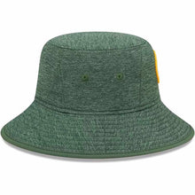 Load image into Gallery viewer, Green Bay Packers New Era NFL Bucket Cap Hat Heather Green Crown/Visor Team Color Logo