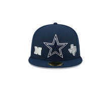 Load image into Gallery viewer, Dallas Cowboys New Era 59FIFTY 5950 Fitted Cap Hat Navy Crown/Visor Team Color Logo (Identity)