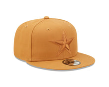 Load image into Gallery viewer, Dallas Cowboys New Era 9FIFTY 950 Snapback Cap Hat Light Brown Crown/Visor Light Brown Logo (Color Pack)