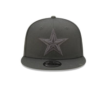 Load image into Gallery viewer, Dallas Cowboys New Era 9FIFTY 950 Snapback Cap Hat Dark Gray Crown/Visor Dark Gray Logo (Color Pack)