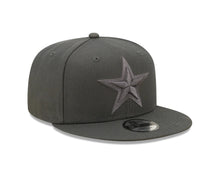 Load image into Gallery viewer, Dallas Cowboys New Era 9FIFTY 950 Snapback Cap Hat Dark Gray Crown/Visor Dark Gray Logo (Color Pack)