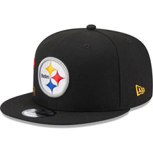 Load image into Gallery viewer, Pittsburgh Steelers New Era NFL 9FIFTY 950 Snapback Cap Hat Black Crown/Visor Team Color Logo (Icon)
