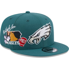 Load image into Gallery viewer, Philadelphia Eagles New Era NFL 9FIFTY 950 Snapback Cap Hat Green Crown/Visor Team Color Logo (Icon)
