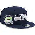 Load image into Gallery viewer, Seattle Seahawks New Era NFL 9FIFTY 950 Snapback Cap Hat Navy Crown/Visor Team Color Logo (Icon)