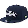Load image into Gallery viewer, Seattle Seahawks New Era NFL 9FIFTY 950 Snapback Cap Hat Navy Crown/Visor Team Color Logo (Icon)