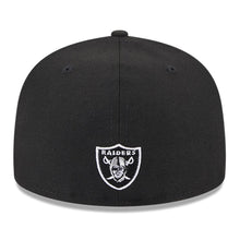 Load image into Gallery viewer, Las Vegas Raiders New Era 59FIFTY 5950 Fitted Cap Hat Black Crown/Visor Team Color Logo (2023 Draft)