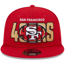 Load image into Gallery viewer, (Youth) San Francisco 49ers New Era NFL 9FIFTY 950 Snapback Cap Hat Red Crown/Visor Team Color Logo (2023 Draft)
