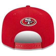 Load image into Gallery viewer, (Youth) San Francisco 49ers New Era NFL 9FIFTY 950 Snapback Cap Hat Red Crown/Visor Team Color Logo (2023 Draft)