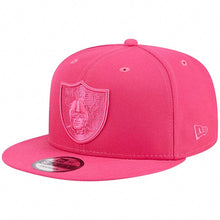 Load image into Gallery viewer, (Youth) Las Vegas Raiders New Era NFL 9FIFTY 950 Kid Snapback Cap Hat Pink Crown/Visor Pink Logo