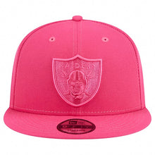 Load image into Gallery viewer, (Youth) Las Vegas Raiders New Era NFL 9FIFTY 950 Kid Snapback Cap Hat Pink Crown/Visor Pink Logo