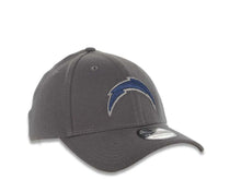 Load image into Gallery viewer, Los Angeles Chargers New Era NFL 39THIRTY 3930 Flexfit Cap Hat Dark Gray Crown/Visor Navy Blue/Gray Logo