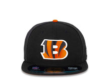 Load image into Gallery viewer, Cincinnati Bengals New Era NFL 59FIFTY 5950 Fitted Sideline Cap Hat Black Crown/Visor Team Color Logo