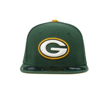 Load image into Gallery viewer, Green Bay Packers New Era NFL 59FIFTY 5950 Fitted Cap Hat Green Crown/Visor Team Color Logo Yellow UV (Sideline)