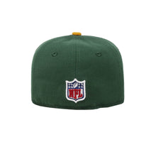Load image into Gallery viewer, Green Bay Packers New Era NFL 59FIFTY 5950 Fitted Cap Hat Green Crown/Visor Team Color Logo Yellow UV (Sideline)