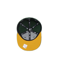 Load image into Gallery viewer, Green Bay Packers New Era NFL 59FIFTY 5950 Fitted Cap Hat Green Crown/Visor Team Color Logo Yellow UV (Sideline)