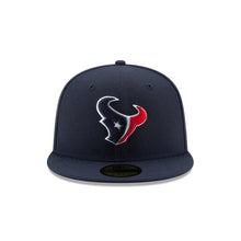 Load image into Gallery viewer, Houston Texans New Era NFL 59FIFTY 5950 Fitted Cap Hat Navy Blue Crown/Visor Team Color Logo (Sideline)