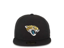 Load image into Gallery viewer, Jacksonville Jaguars New Era NFL 59FIFTY 5950 Fitted Cap Hat Black Crown/Visor Team Color Logo