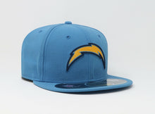 Load image into Gallery viewer, Los Angeles Chargers New Era NFL 59FIFTY 5950 Fitted Cap Hat Sky Blue Crown/Visor Team Color Logo (Sideline)
