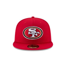 Load image into Gallery viewer, San Francisco 49ers New Era 59FIFTY 5950 Fitted Sideline Cap Hat Red Crown/Visor Team Color Logo