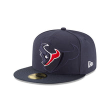 Load image into Gallery viewer, Houston Texans New Era NFL 59FIFTY 5950 Fitted Cap Hat Navy Crown/Visor Team Color Logo (2016 Sideline)