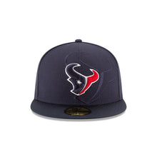 Load image into Gallery viewer, Houston Texans New Era NFL 59FIFTY 5950 Fitted Cap Hat Navy Crown/Visor Team Color Logo (2016 Sideline)