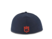 Load image into Gallery viewer, New England Patriots New Era NFL 59FIFTY 5950 Fitted Cap Hat White/Light Navy Blue Crown Red Visor Team Color Logo (Front N Center)