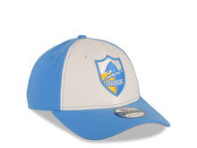 Load image into Gallery viewer, Los Angeles Chargers New Era NFL 9FORTY 940 Adjustable Cap Hat White/Sky Blue Crown Sky Blue Visor Sky Blue/White/Yellow Retro Logo Gray UV