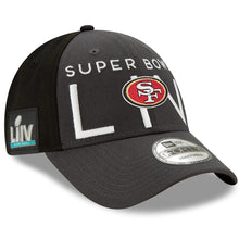 Load image into Gallery viewer, San Francisco 49ers New Era NFL 9FORTY 940 Adjustable Cap Hat Dark Gray/Black Crown Dark Gray Visor Team Color Logo (SUPER BOWL LIV/19)