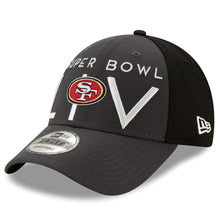 Load image into Gallery viewer, San Francisco 49ers New Era NFL 9FORTY 940 Adjustable Cap Hat Dark Gray/Black Crown Dark Gray Visor Team Color Logo (SUPER BOWL LIV/19)