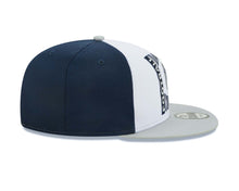 Load image into Gallery viewer, Dallas Cowboys New Era 9FIFTY 950 Snapback Cap Hat White/Navy Crown Gray Visor Team Color Logo (Retro Sport)