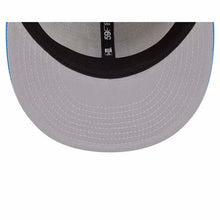Load image into Gallery viewer, Los Angeles Chargers New Era NFL 59FIFTY 5950 Fitted Cap Hat Stone Gray/Yellow Crown Sky Blue Visor Team Color Logo (2023 Sideline Historic)