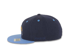 Load image into Gallery viewer, San Diego Chargers Reebok NFL Fitted Cap Hat Navy Blue Crown Sky Blue Visor Team Color Logo Navy Blue Visor