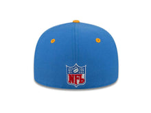Load image into Gallery viewer, Los Angeles Chargers New Era NFL 59FIFTY 5950 Fitted Cap Hat Sky Blue Crown Gold Visor XL Retro Horse/Shield Team Color Logo