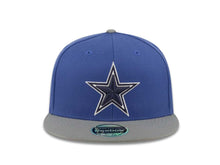 Load image into Gallery viewer, Dallas Cowboys Reebok Flat Visor Flexfit Cap Hat Navy Crown Gray Visor Team Color Logo