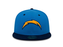 Load image into Gallery viewer, Los Angeles Chargers New Era NFL 59FIFTY 5950 Fitted Cap Hat Sky Blue Crown Navy Visor Team Color Logo