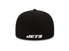 Load image into Gallery viewer, New York Jets New Era 59FIFTY 5950 Fitted Cap Hat Black Crown Green Visor Team Color Logo