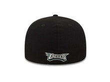 Load image into Gallery viewer, Philadelphia Eagles New Era NFL 59FIFTY 5950 Fitted Cap Hat Black Crown Green Visor Team Color Logo