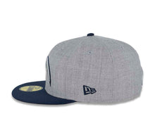 Load image into Gallery viewer, Los Angeles Chargers New Era NFL 59FIFTY 5950 Fitted Cap Hat Heather Gray Crown Navy Visor Gray/Navy Logo